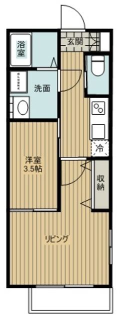 埼玉県さいたま市桜区新開１（アパート）の賃貸物件の間取り
