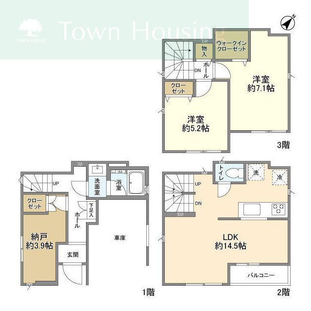 千葉県船橋市宮本４（一戸建）の賃貸物件の間取り