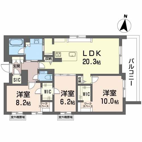 シャーメゾン新瑞橋の間取り