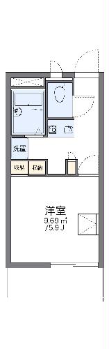 レオパレスいけざわＢの間取り