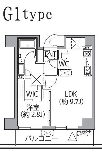 板橋区坂下のマンションの間取り