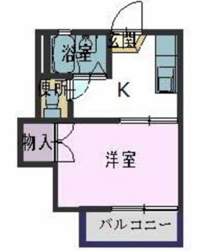 姫路市飾磨区玉地のアパートの間取り