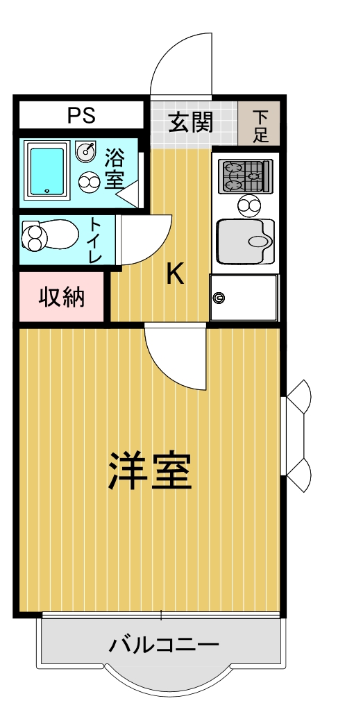 セントリヴィエール南方の間取り