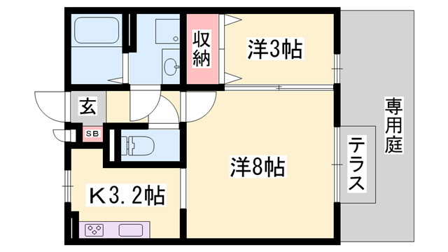 サンライズ城南の間取り