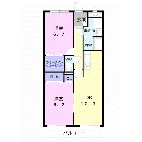 リジェールアビタシオンの間取り