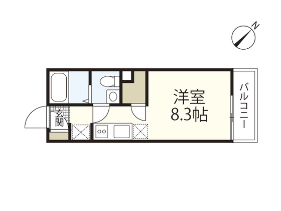 廿日市市地御前のアパートの間取り