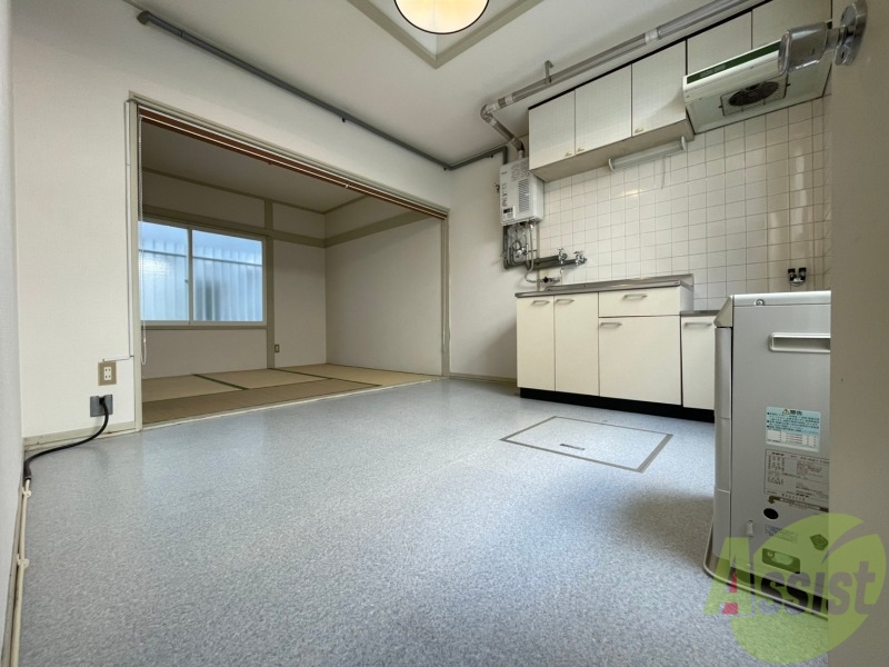 居室・リビング　リビングです。シンプルな１ＤＫになっています！