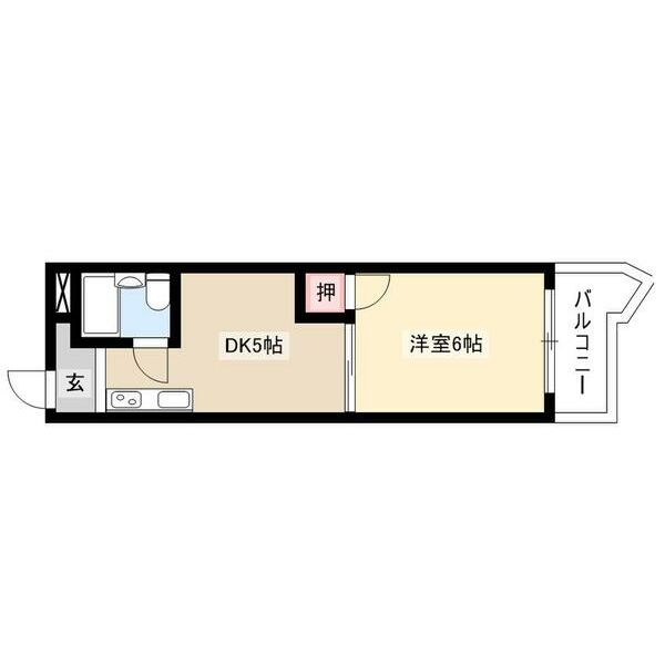 刈谷市中山町のマンションの間取り