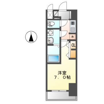 名古屋市北区上飯田通のマンションの間取り