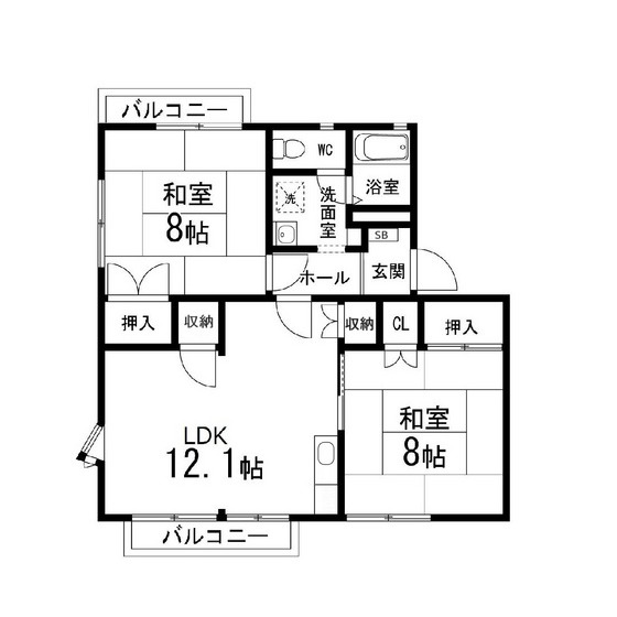 エスプワールＤの間取り