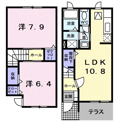 サンビレッジ里岸II棟の間取り