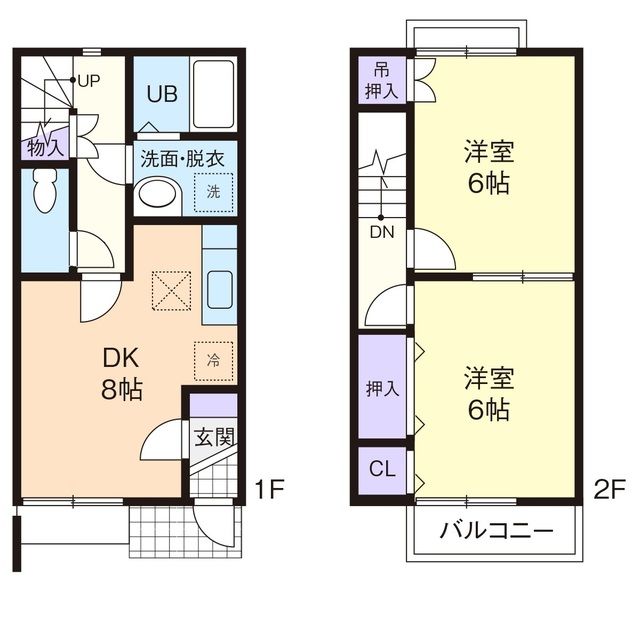 【秦野市今泉のアパートの間取り】