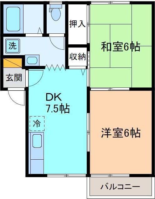 プレジールMMIIの間取り