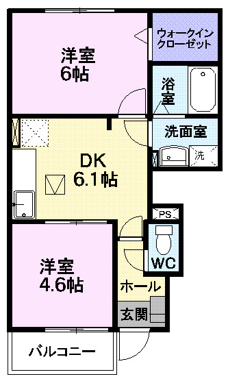 フィオーレ　グリーンヒルの間取り