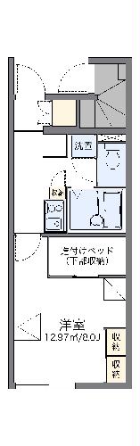 レオパレスルミエールＣの間取り