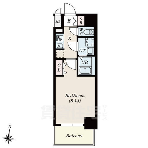 【S-RESIDENCE堀田North2の間取り】