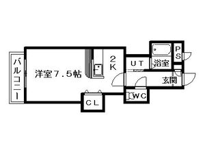 パレノール山鼻南１８条の間取り