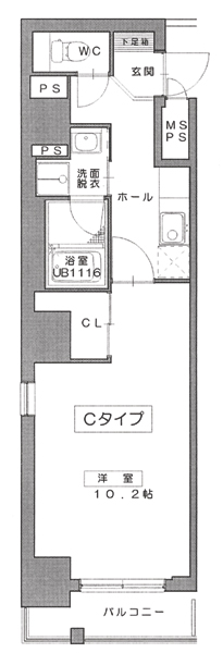 【草津市大路のマンションの間取り】