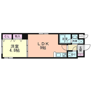 大阪市天王寺区堀越町のマンションの間取り