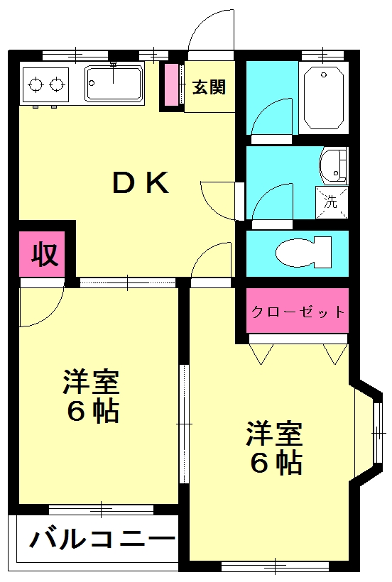 コーポパパイアの間取り