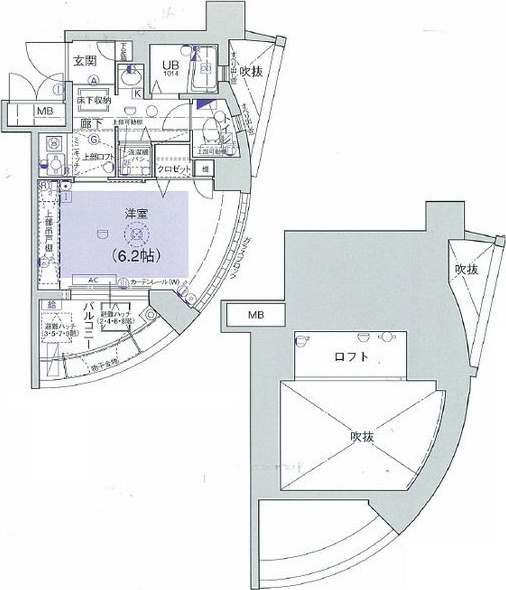 大阪市淀川区宮原のマンションの間取り