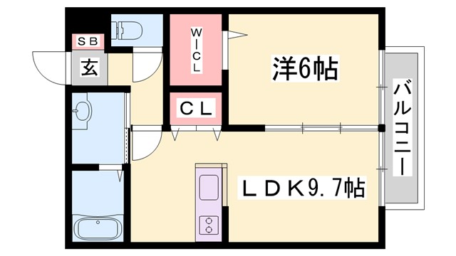 アビタシオンAの間取り