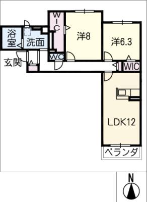 ユアメゾン須ヶ口Ａ棟の間取り