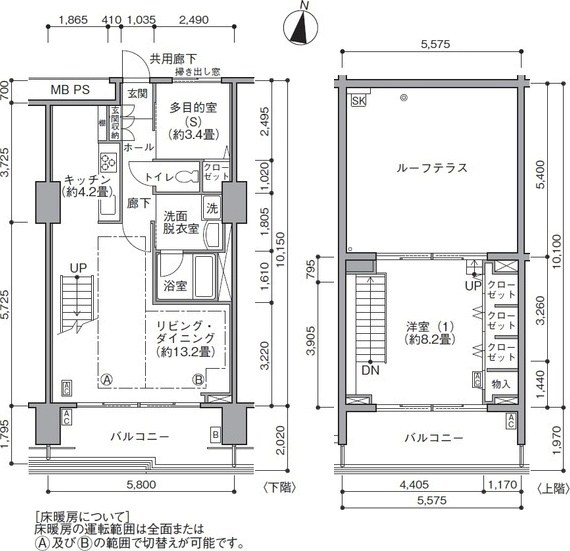 東雲キャナルコートCODAN17号棟の間取り