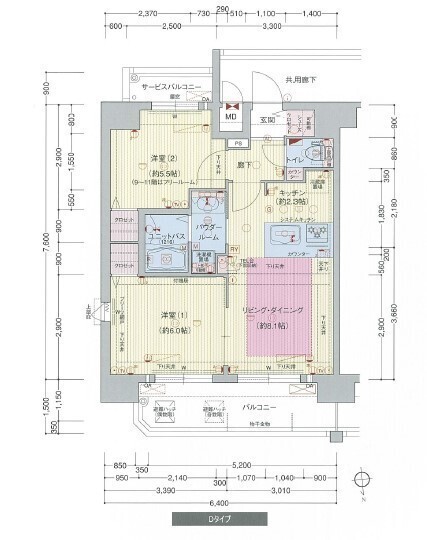 プレサンス天満橋アンジェの間取り