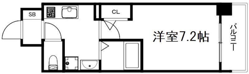 京都市東山区宮川筋８丁目のマンションの間取り