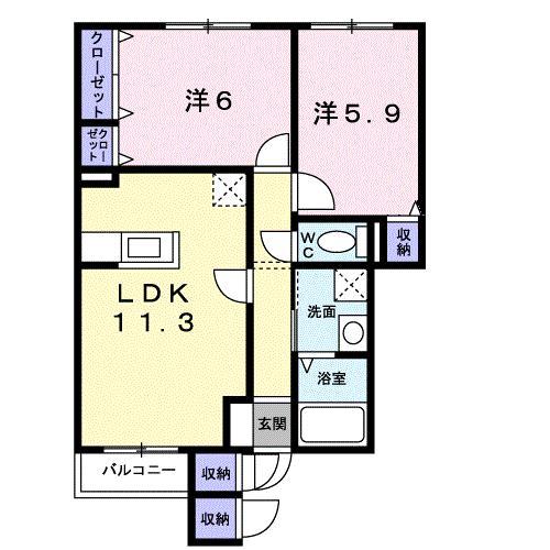 プラシードの間取り