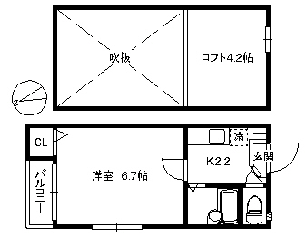 ポラリス高宮Iの間取り