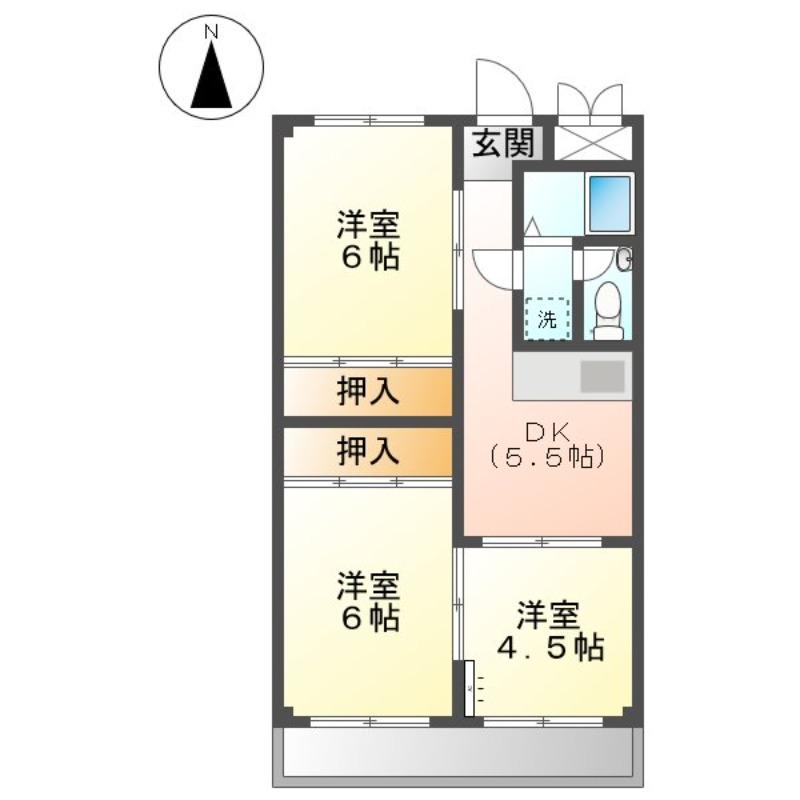 サンライフ大元の間取り