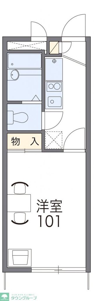 藤沢市村岡東のアパートの間取り