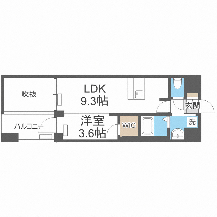 プレサンス堺筋本町ディスティニーの間取り