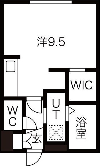 札幌市東区北十六条東のマンションの間取り