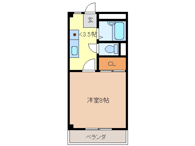 コーポ810の間取り