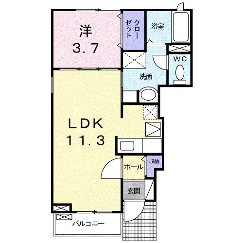 セレーノ・Ｋの間取り