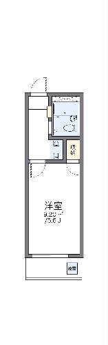 レオパレス５＆５の間取り