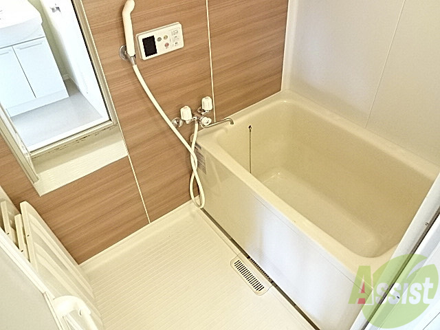 バス・シャワールーム　コレいーね～、カラーリングが何とも洒落てます、入浴も楽しみ～