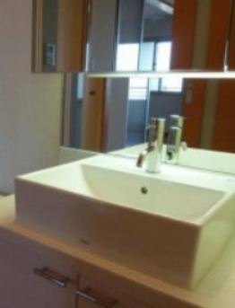 洗面設備　別タイプ部屋　参考写真です