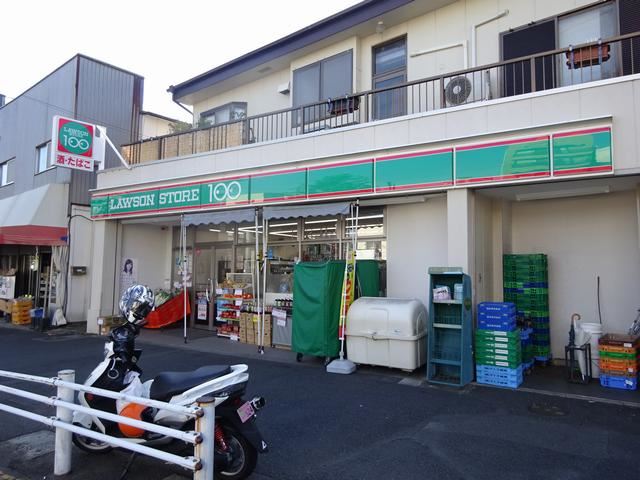 コンビニ　ローソンストア１００（コンビニ）まで450m