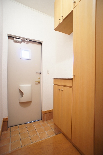 玄関　玄関にウェルカムグッズが飾れるスペースあり☆