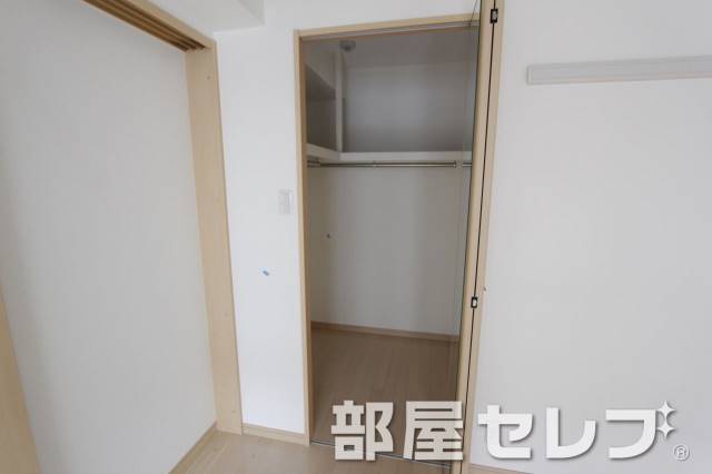 収納　ウォークインクローゼット。（他号室の写真です）