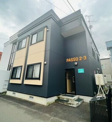 建物外観　夏も快適なエアコン付きです♪灯油ボイラー使用で光熱費お得♪