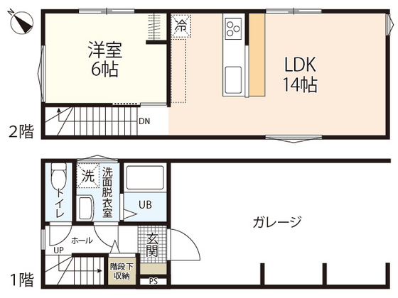 DL-house中広E棟の間取り写真