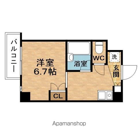 地下鉄谷町線 東梅田駅 徒歩5分 12階建 築24年の間取り写真