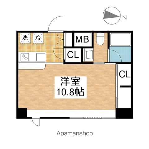 地下鉄東山線 新栄町駅 徒歩6分 18階建 築19年の間取り写真