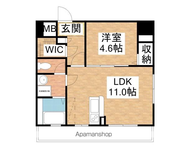山陽新幹線 岡山駅 徒歩12分 11階建 築16年の間取り写真