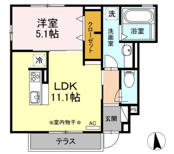 フロイデ山崎の間取り写真